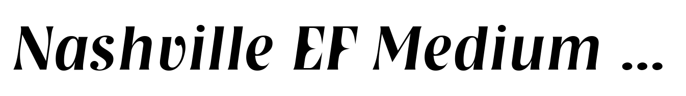 Nashville EF Medium Italic